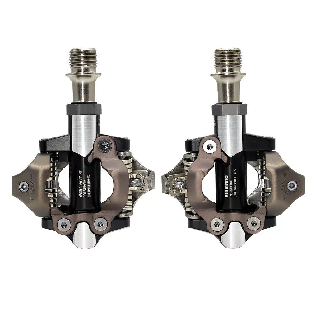 Shimano XTR PD-M9100 SPD MTB XC Race Pedals Set with Cleats