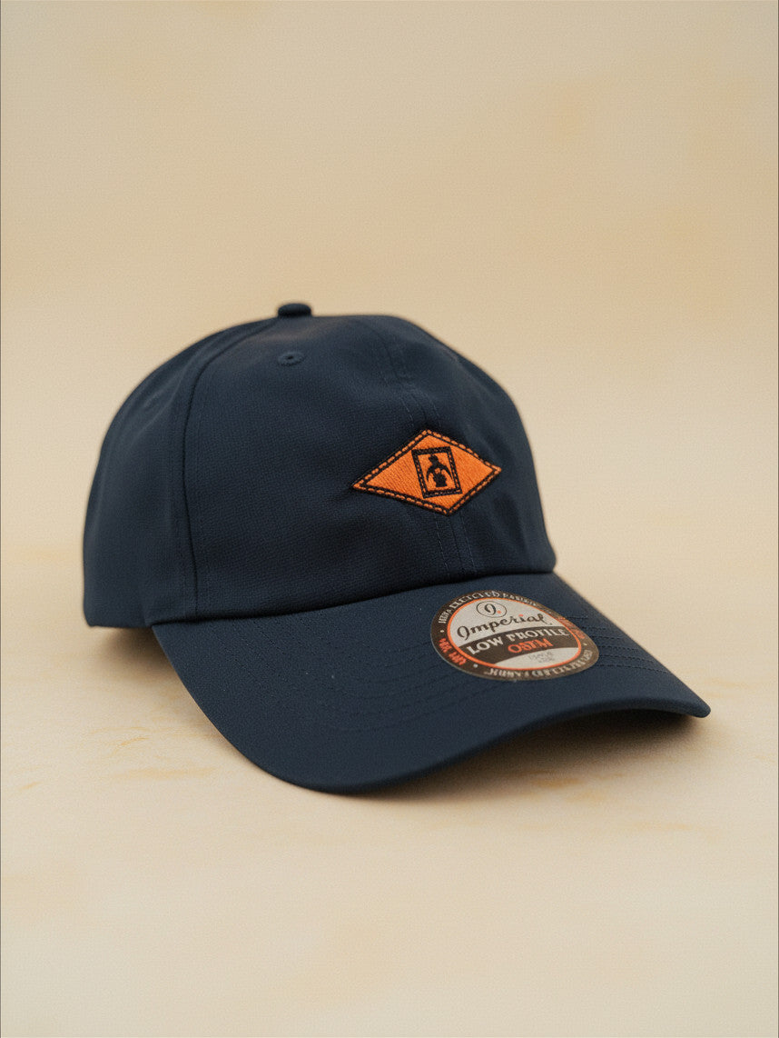 Navy Blue Golf Hat Cap - Adjustable Sun Protection for Golf & Casual Wear