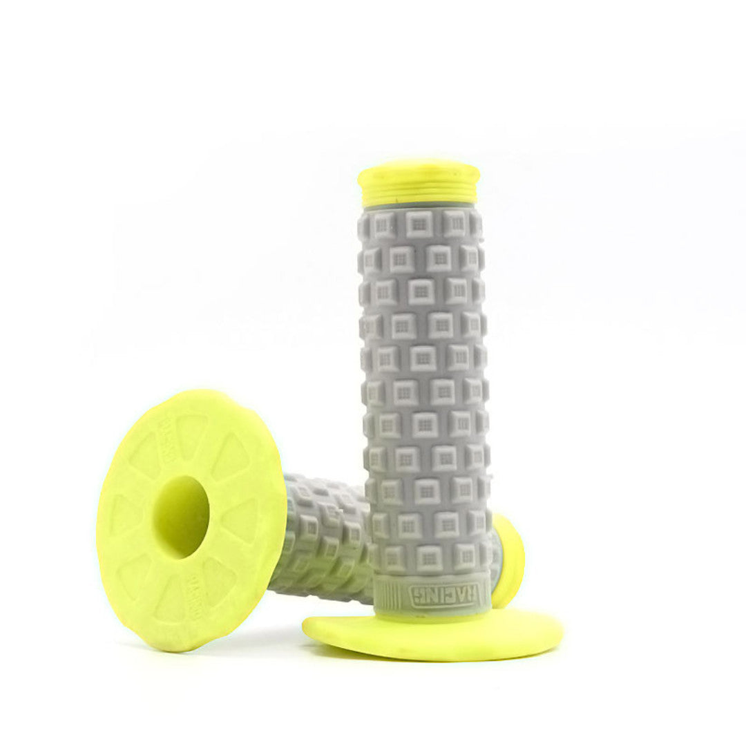 Dirt Bike Motorcycle Handlebar Grips - Pillow Top Style, Textured Rubber, 1 Pair