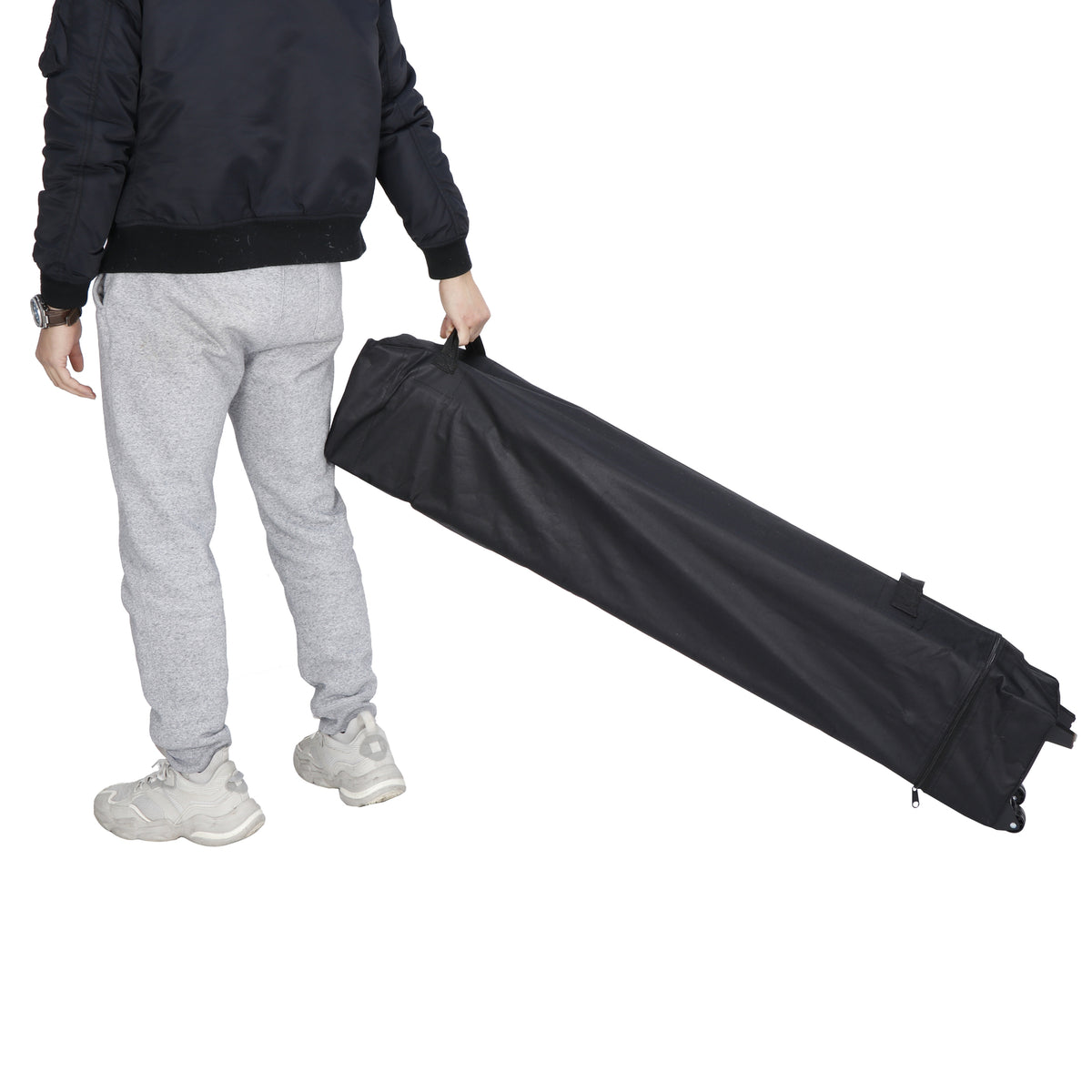 10x10 Pop Up Canopy Tent with Adjustable Height & Wheeled Carry Bag