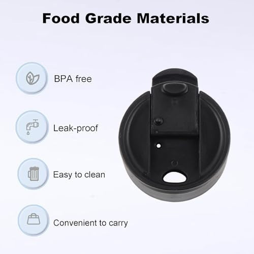 Leakproof Flip Lid for 12-64 oz Wide Mouth Water Bottles - BPA-Free