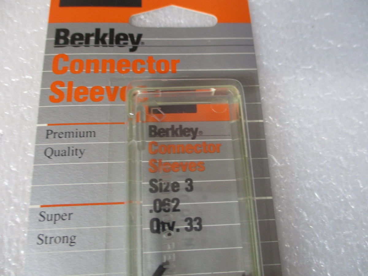 Berkley Wire Leader Connector Sleeves Size 3 .062 - 33PCS