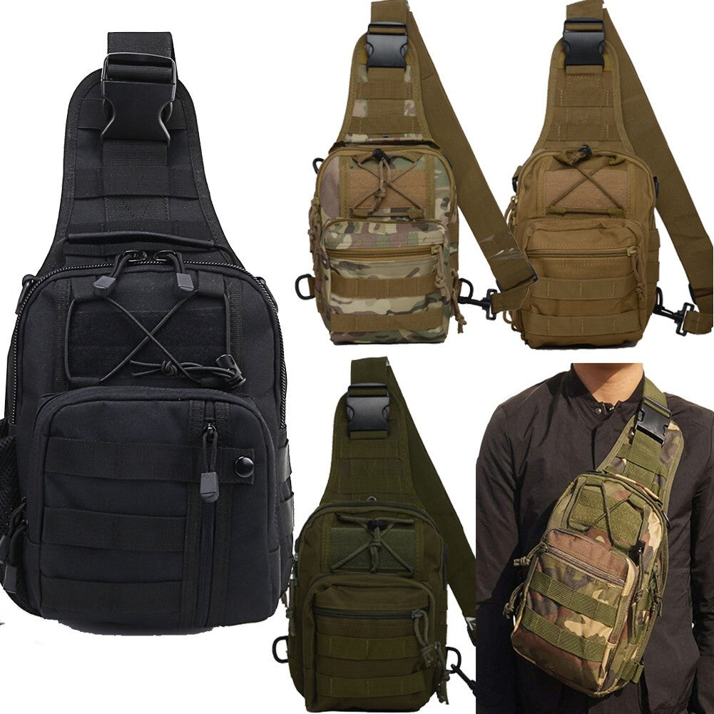 Outdoor Tactical Military Shoulder Bag Sling Chest Pack for Hiking Camping