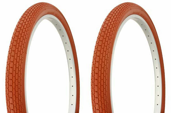 26-Inch Bicycle Tire with Brick Tread - Multiple Colors Available