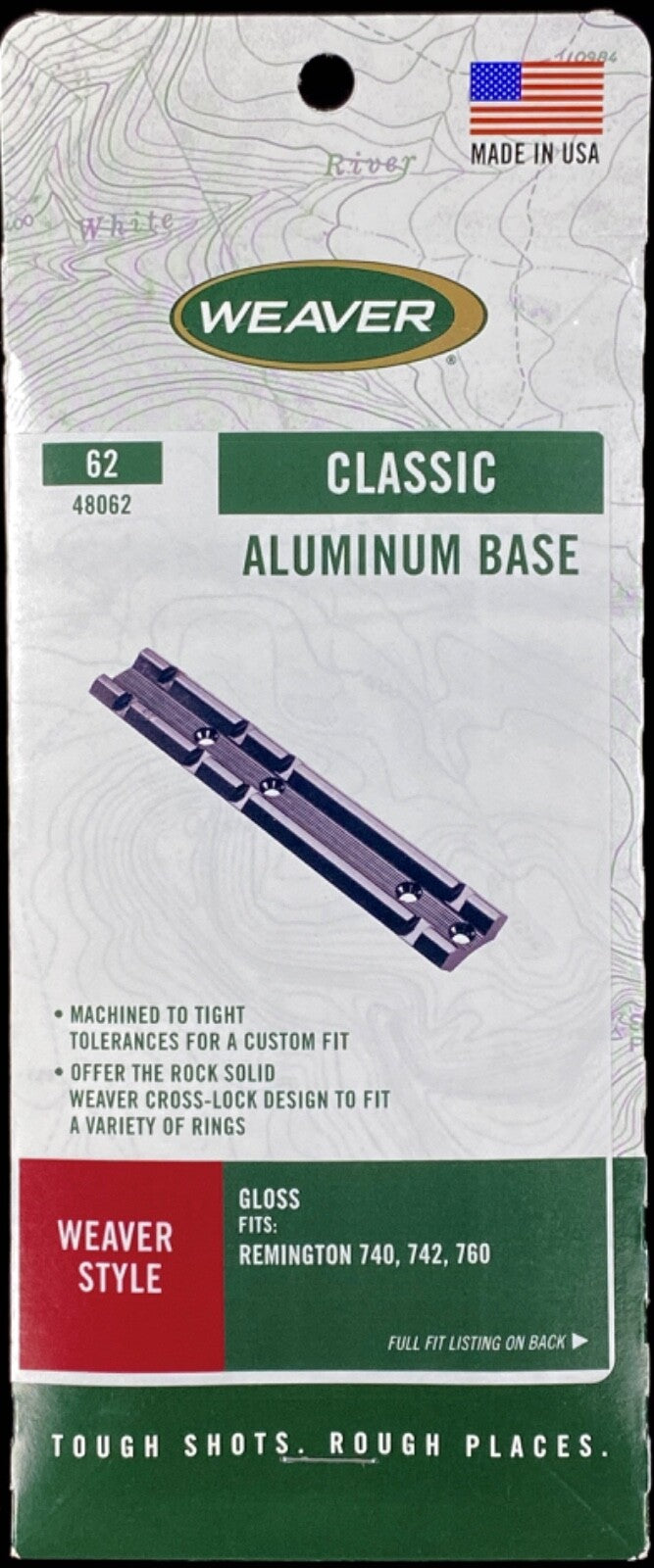 Weaver One-Piece Base for Remington 740/742/760 Rifles - Gloss Black