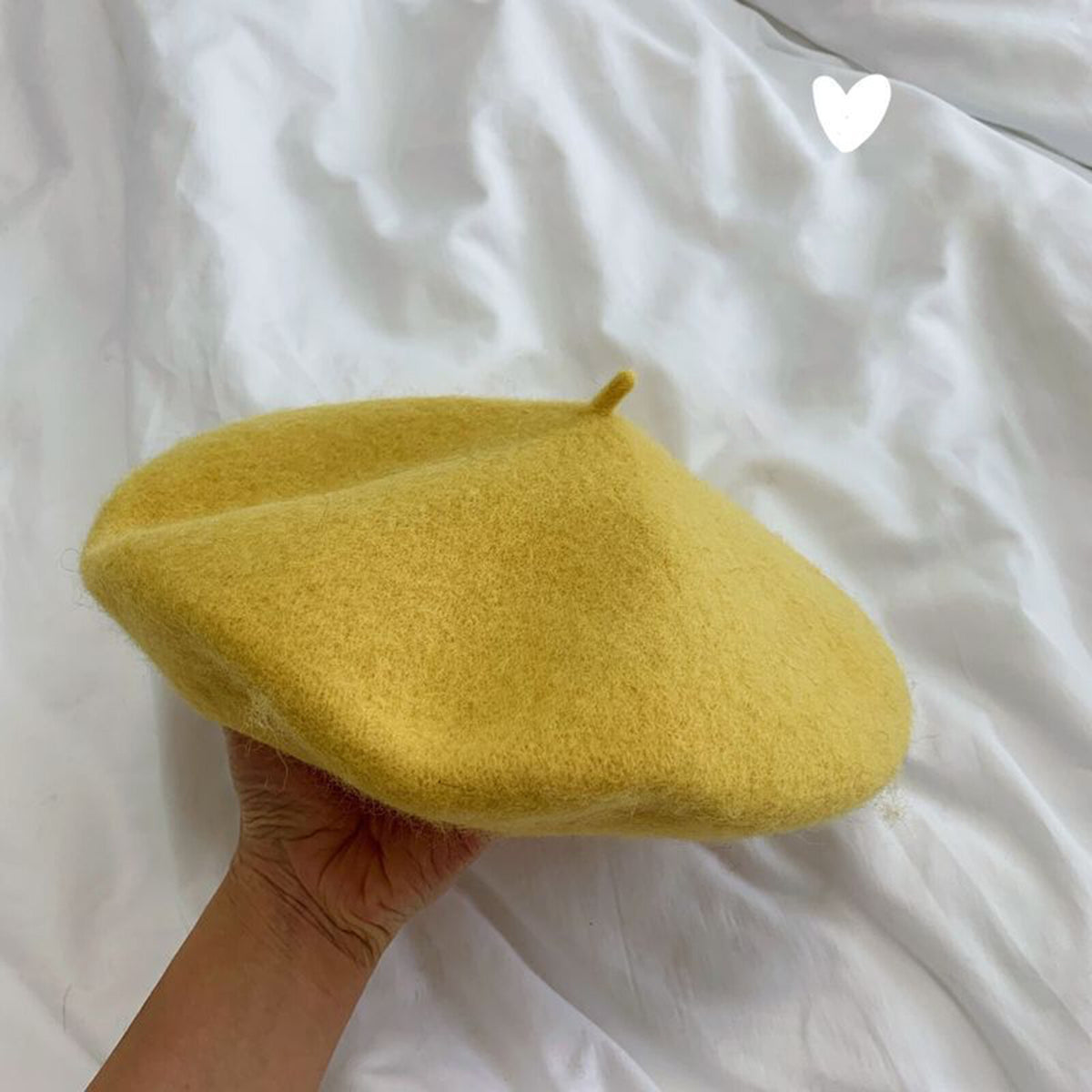 Women Casual Wool Beret Hat - Elegant French Style Solid Color Accessory