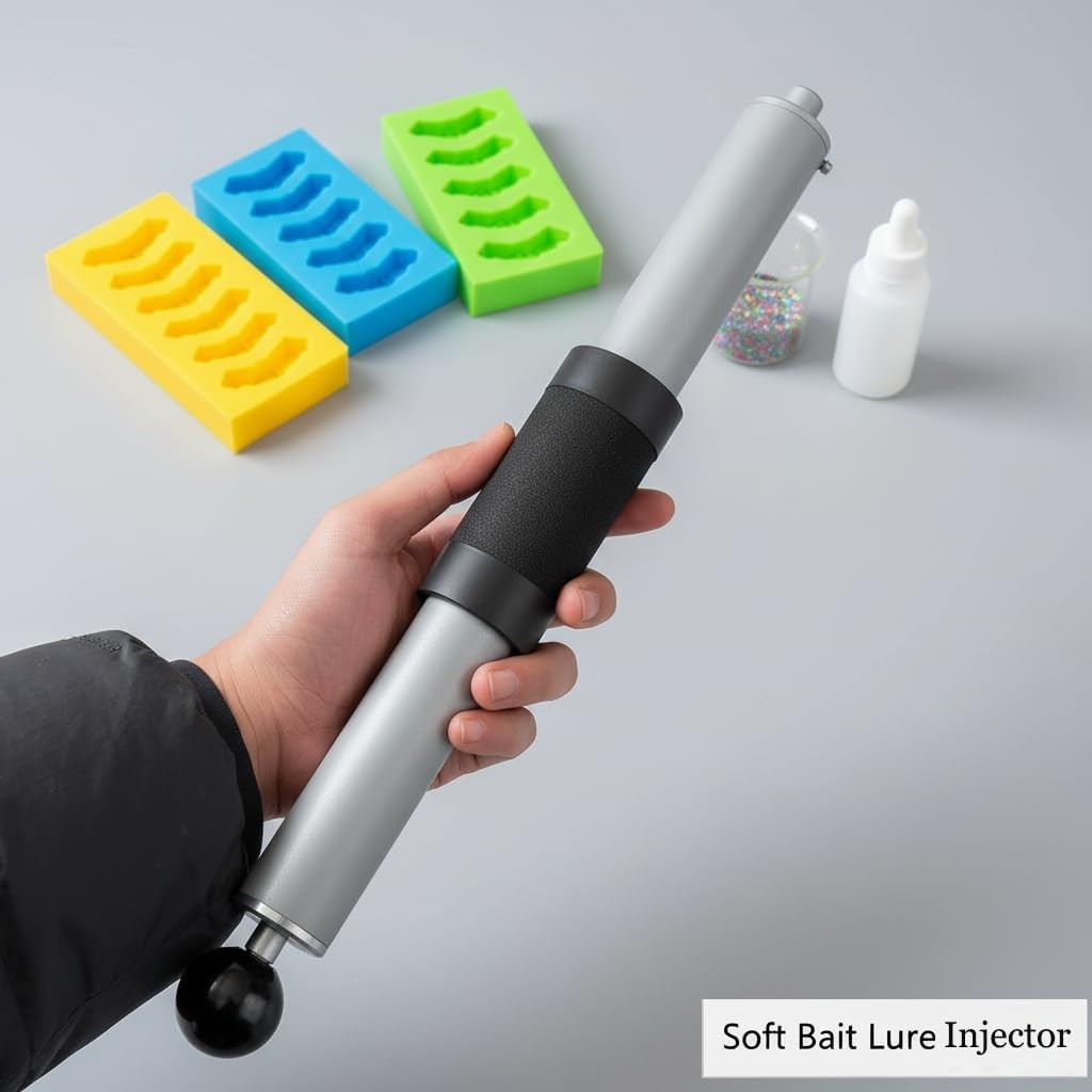 Aluminum Fishing Lure Mold Injector 230ml/8oz with Locking Nozzle