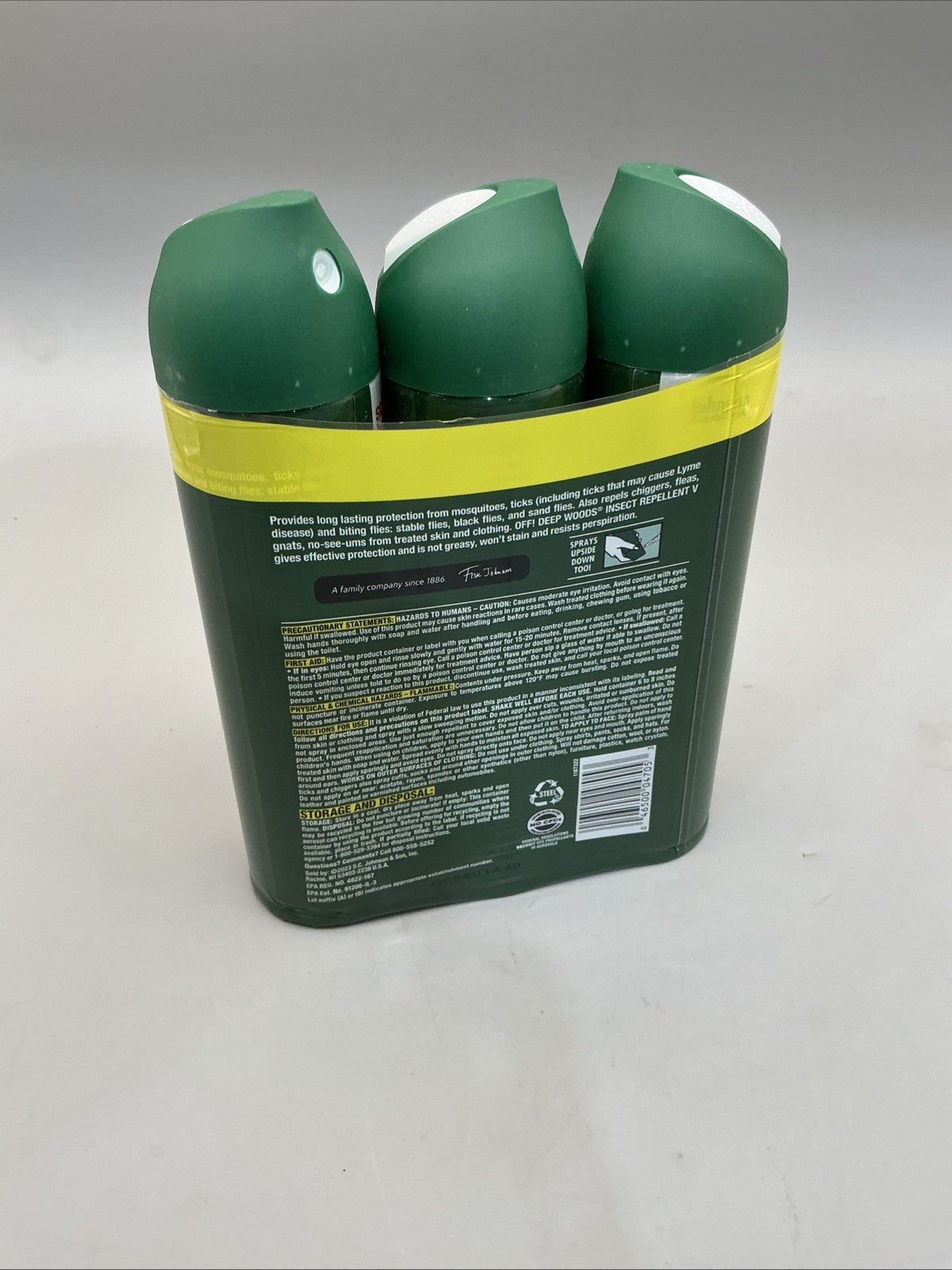 Long Lasting Insect Repellent Spray - Deep Woods 9oz Pack of 3