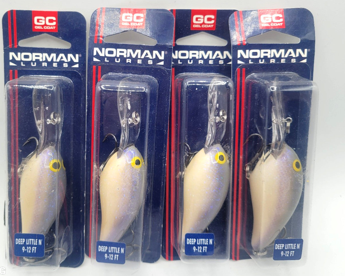 Deep Diving Fishing Crankbaits - Lavender Shad Color, 4 Pack