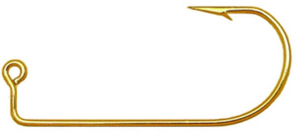 1000 Pack 3/0 Eagle Claw Gold Jig Hooks for Fishing Tackle