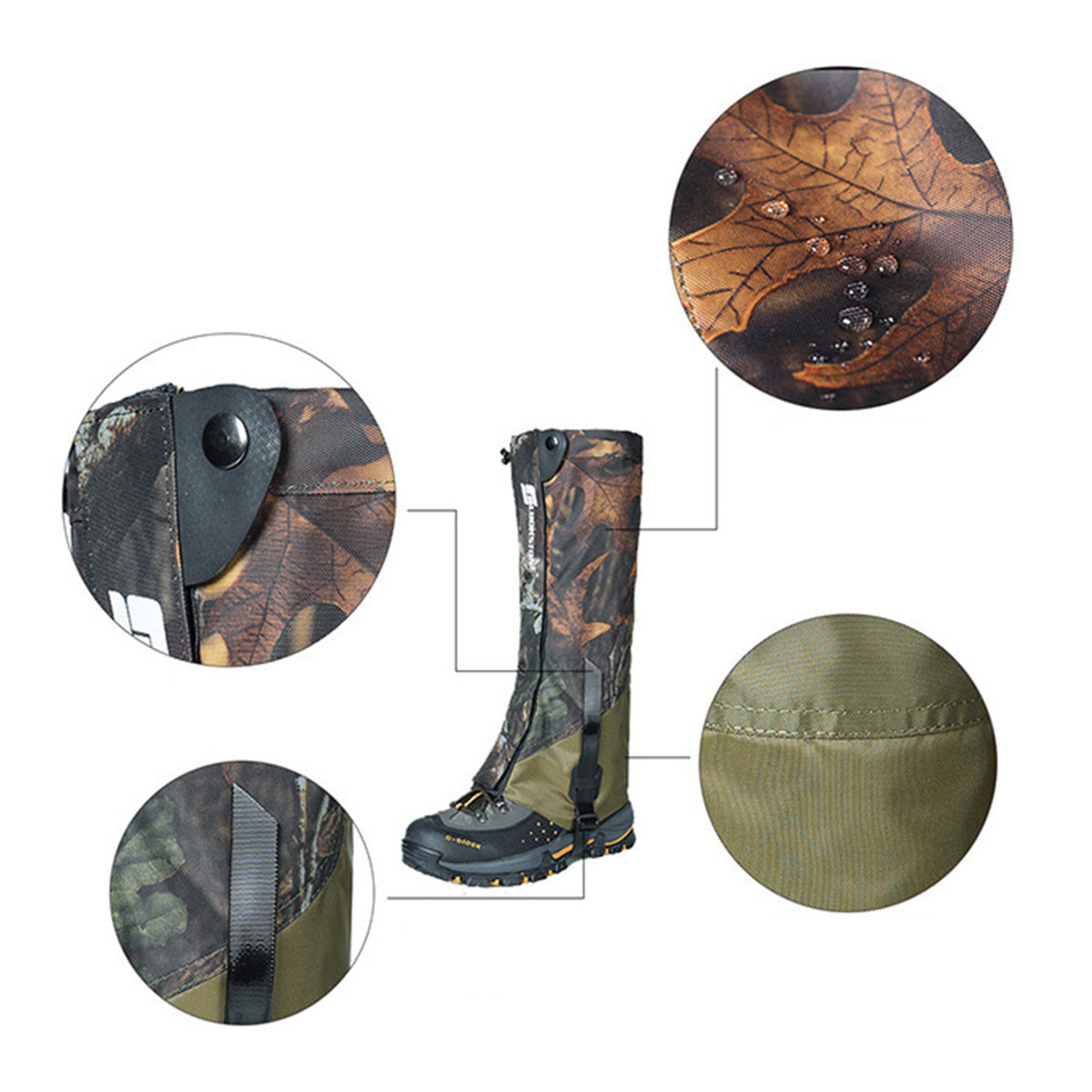 Waterproof Gaiters for Hiking Hunting Snow and Outdoor Protection