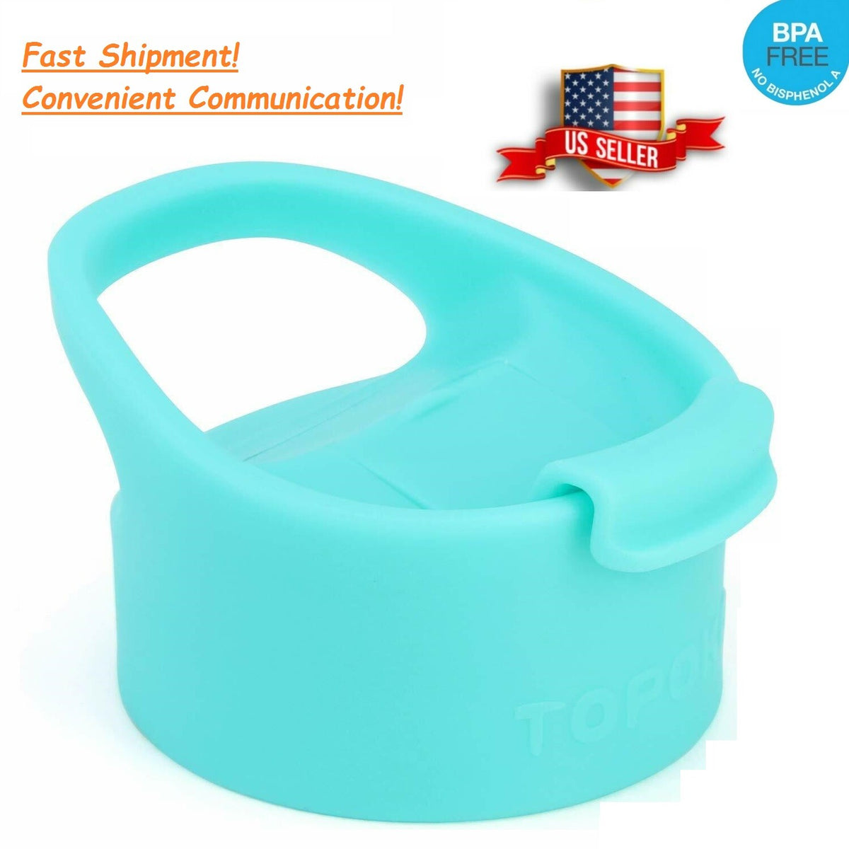 Replacement Flip Lid for Wide Mouth Water Bottles - Teal