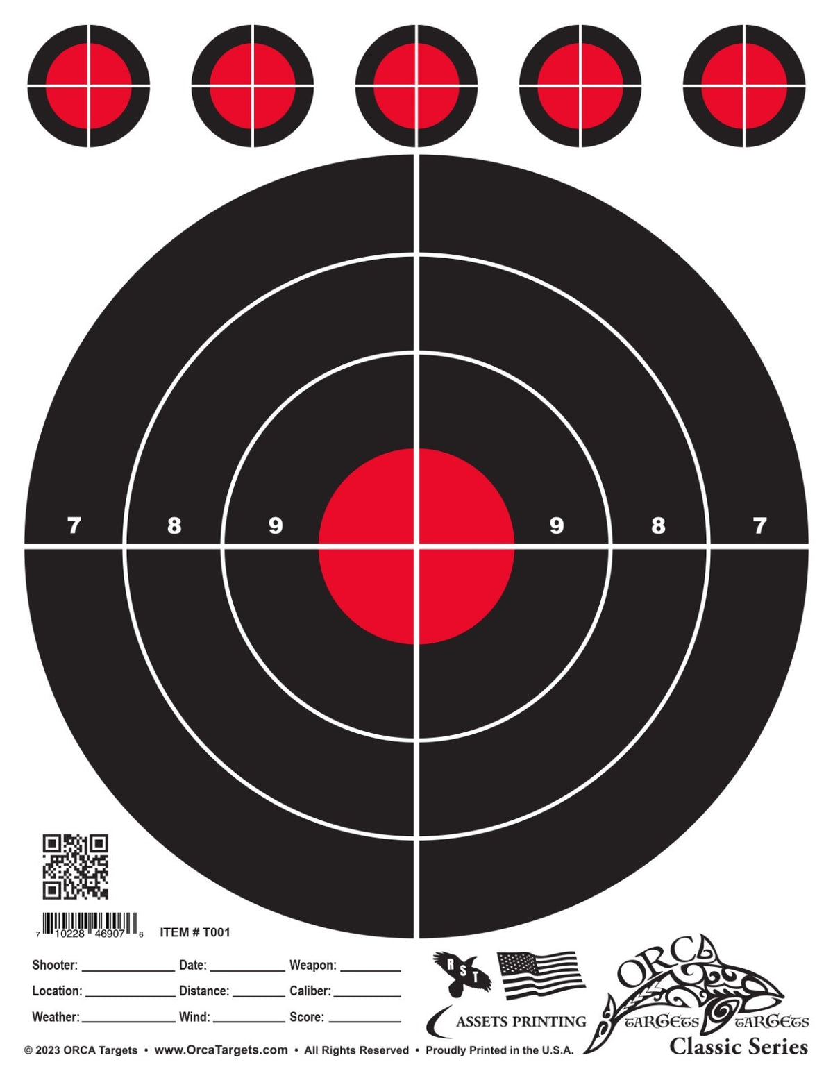 150 Pack Shooting Targets - 8.5 x 11 Inch Paper Targets for Range Practice
