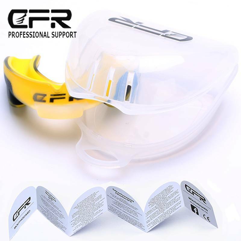 Boxing Mouth Guard Teeth Protector Gum Shield Impact Mouthpiece with Case