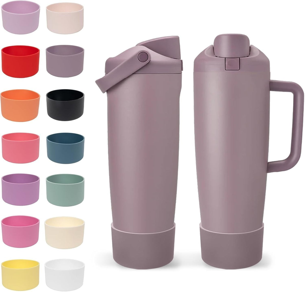 Silicone Water Bottle Boot for Owala 30oz & 40oz Tumblers - Non-Slip & Scratch-Resistant