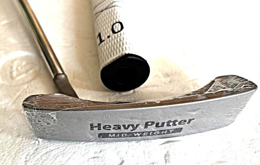 Heavy Blade Putter with EGK 1.0 Grip - Custom Length Golf Club with Head Cover