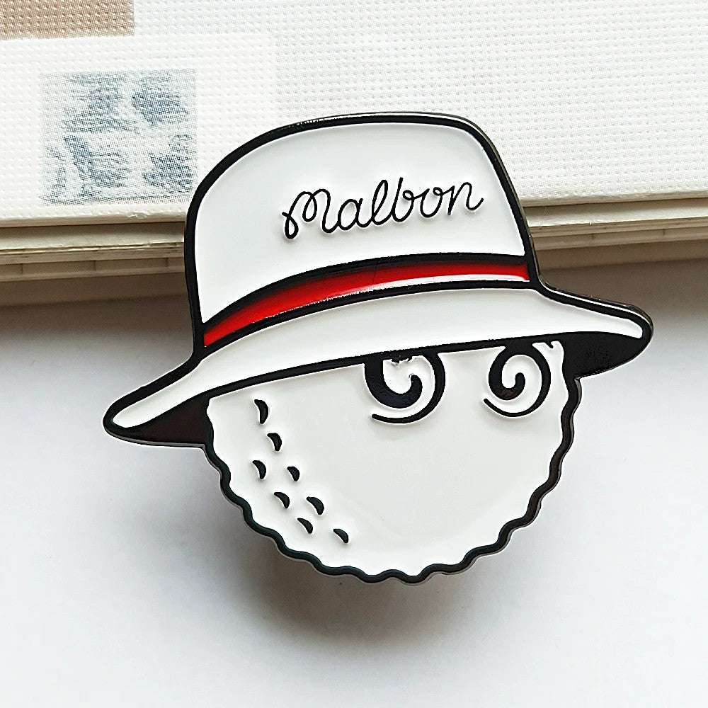 Golf Ball Marker with Magnetic Clip and Bucket Hat Accessory