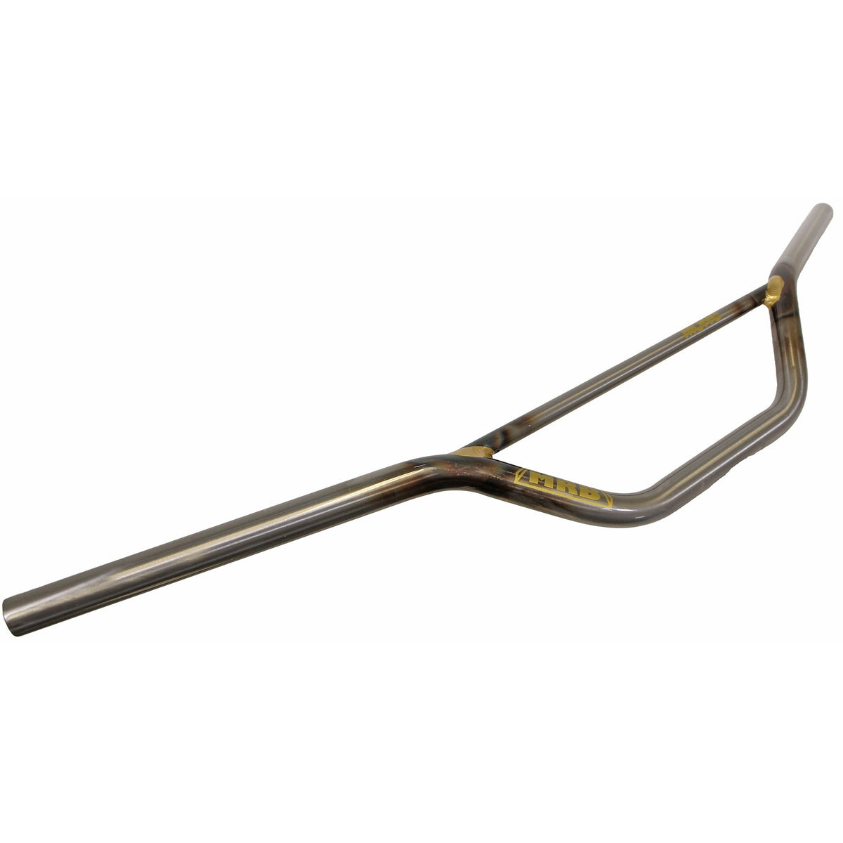 22.2mm BMX Steel Handlebar Replacement Bar - 805mm Raw Steel, 25° Back Sweep