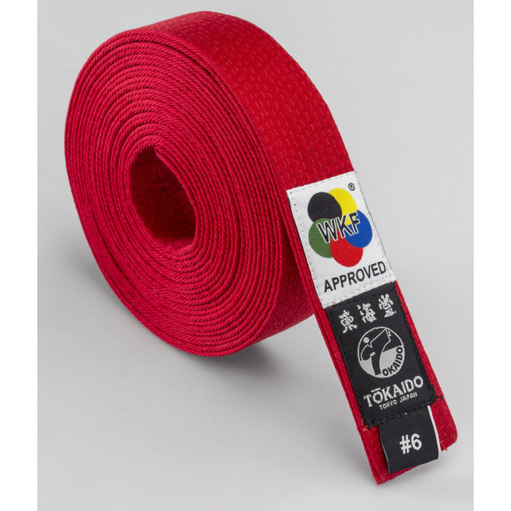 Official WKF Approved Martial Arts Belts for Karate Training & Competition