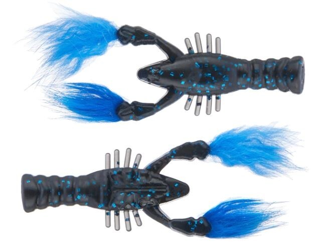 Soft Plastic Craw Baits for Fishing - 3-Inch 4-Pack Multi-Color Variety