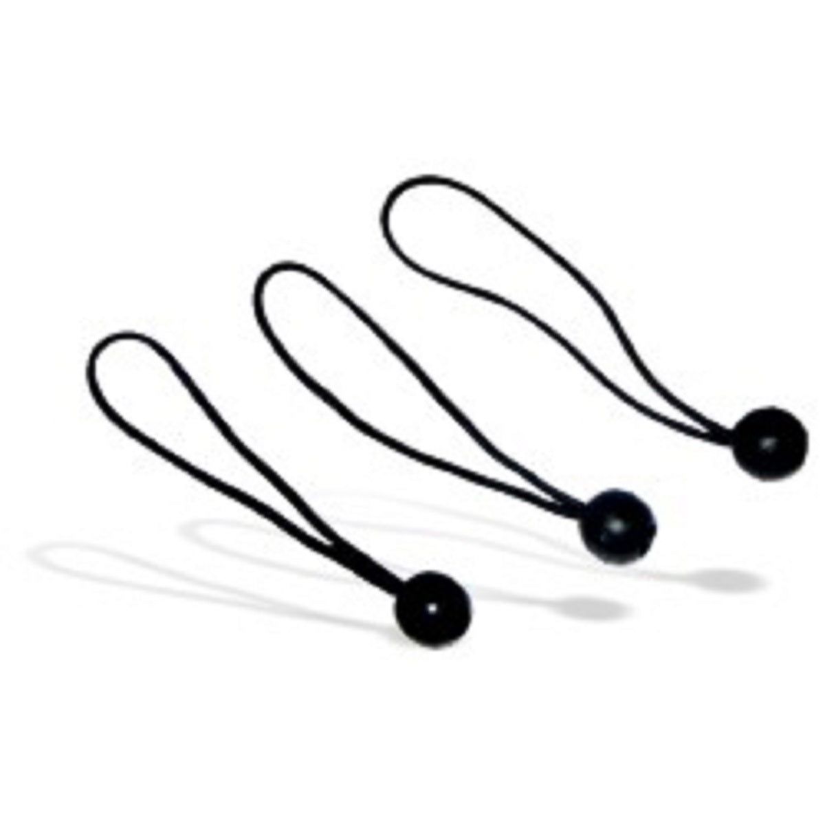 Heavy Duty 9-Inch Black Bungee Cord Tie Down Straps for Tarps and Canopies - 100 Pack