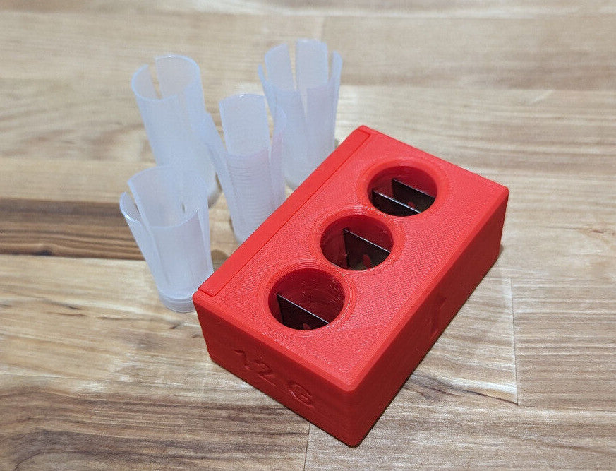 Wad Splitter with Extra Blades - Multi-Blade Slitter for Leather and Fabric