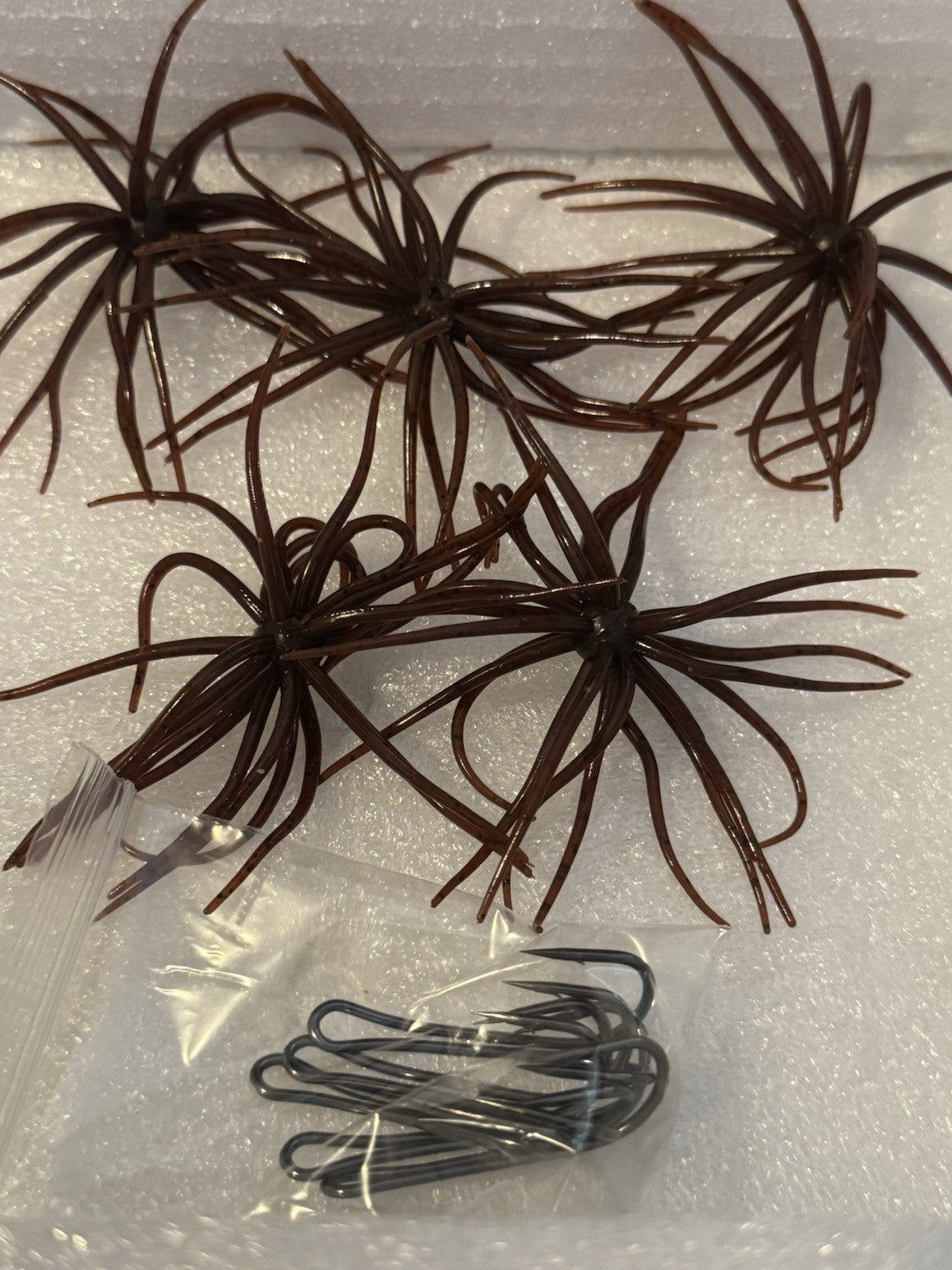 3.5 Inch Bait with Double Frog Hooks for Fishing - Red Lobster Style
