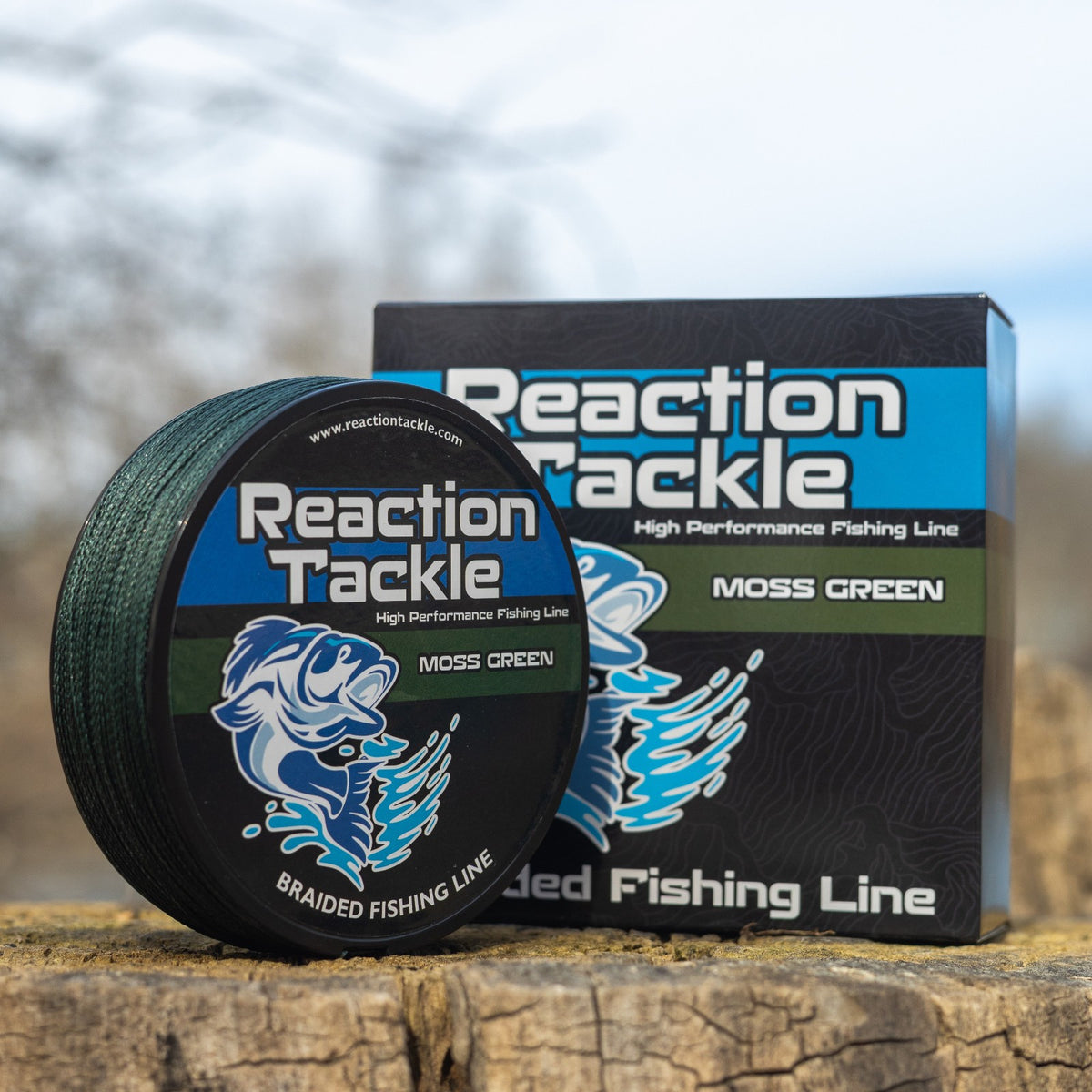 Braided Fishing Line - Moss Green, 4 & 8 Strands, Heavy Duty, Multiple Lengths