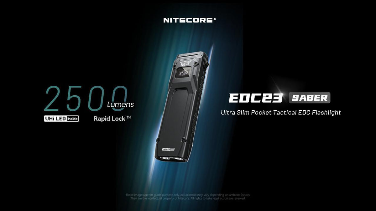 Ultra Slim USB-C Rechargeable Tactical Flashlight with OLED Display