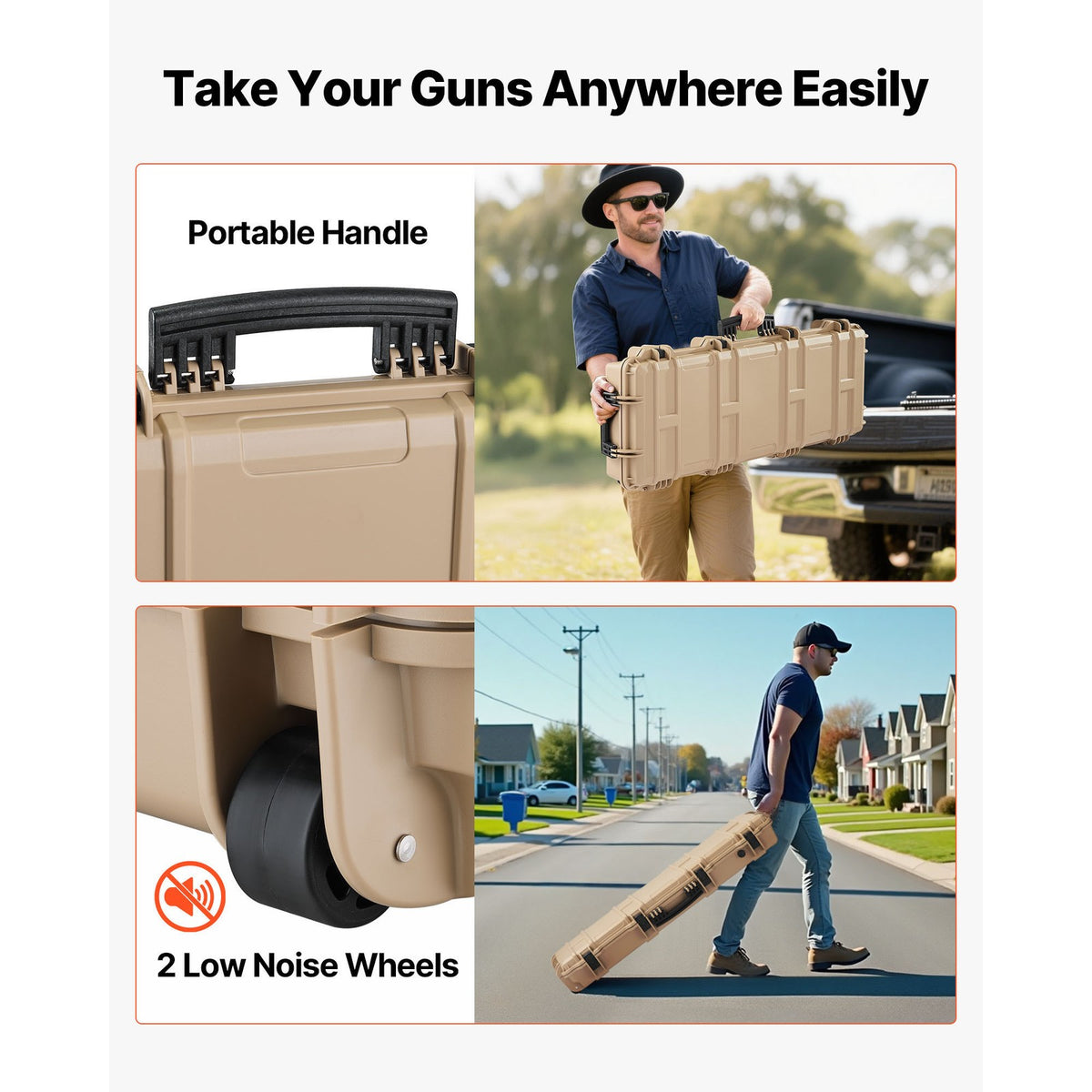 Waterproof Rifle Case with Foam Interior | IP67 Dustproof & TSA Approved