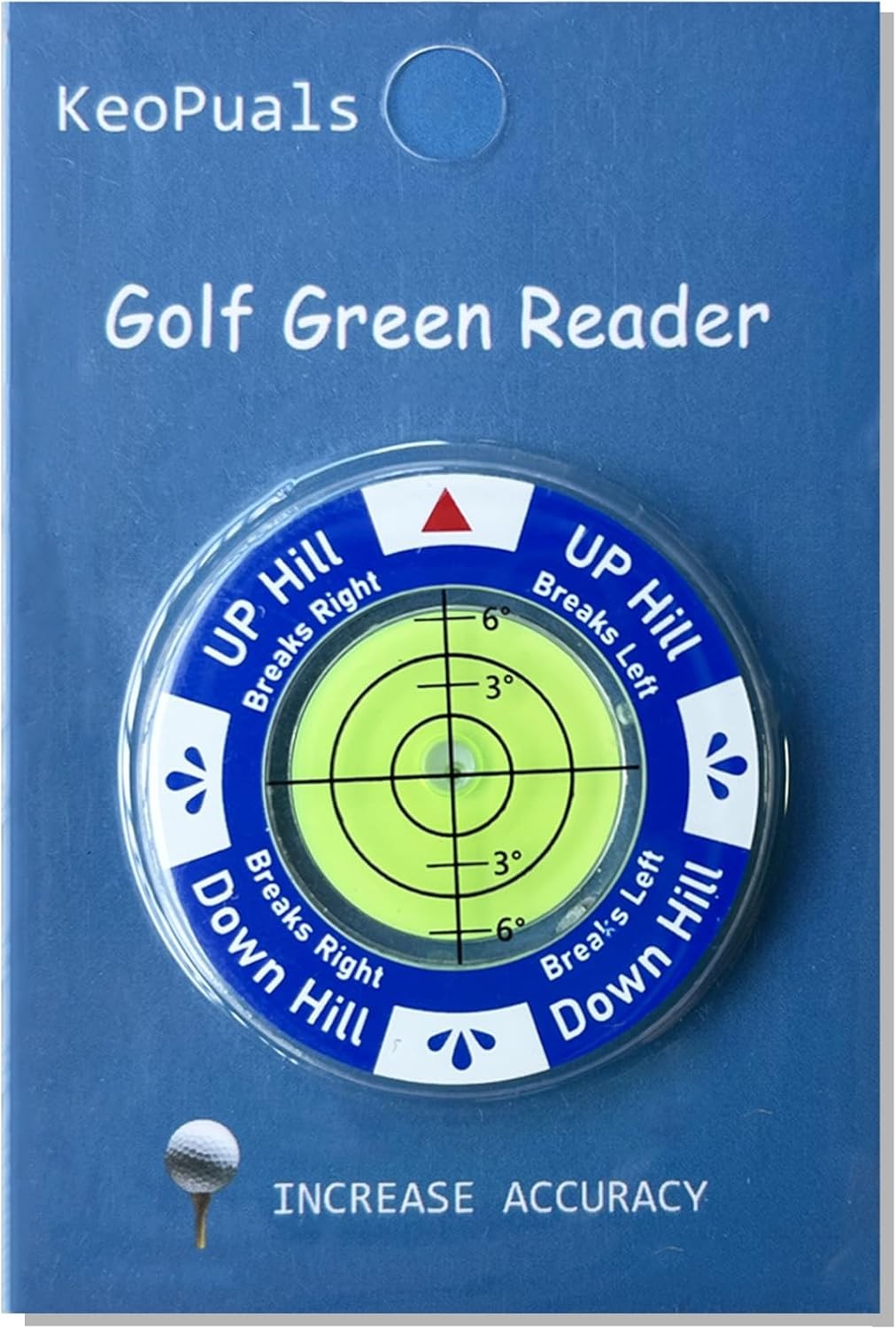 Golf Green Reader Ball Marker with Level Tool - Putting Aid for Greens