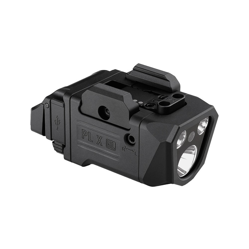 3-in-1 Rail-Mounted Tactical Light with Green Laser, Flood & Spot Brightness