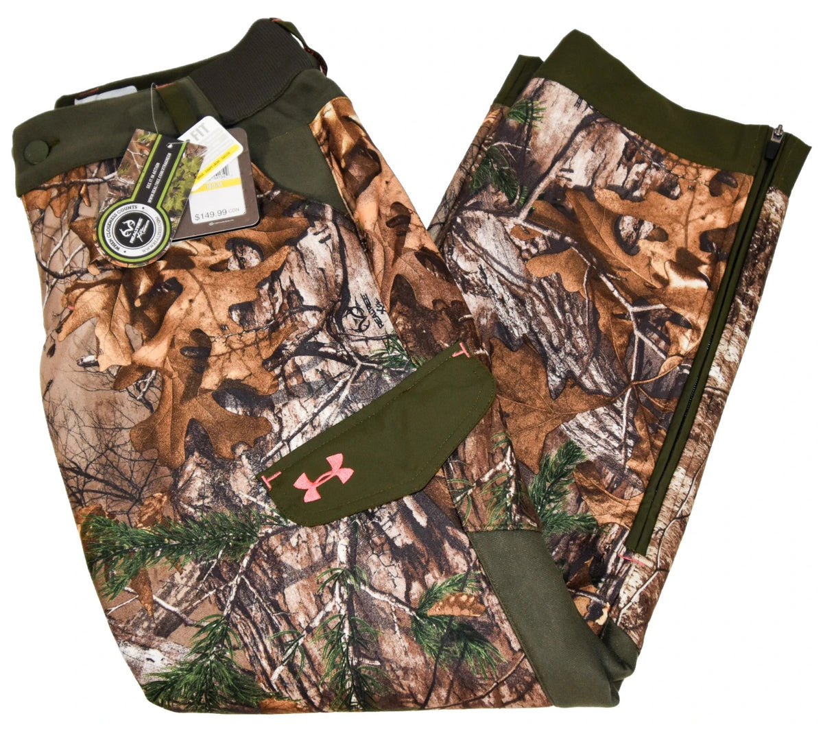 Water-Resistant Hunting Pants for Women with Camouflage Pattern - UA ColdGear