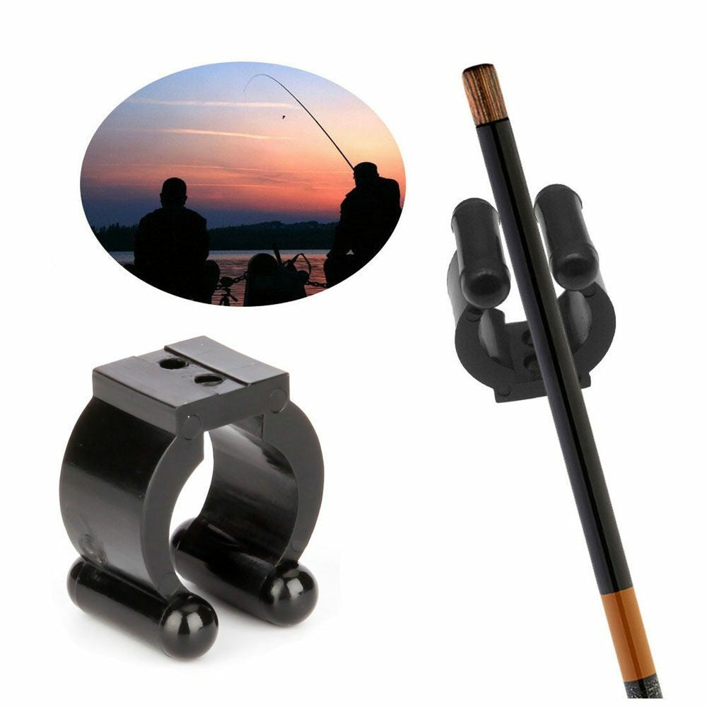 Fishing Rod Storage Clips Wall-Mounted Organizer Rack Set - Multiple Quantities