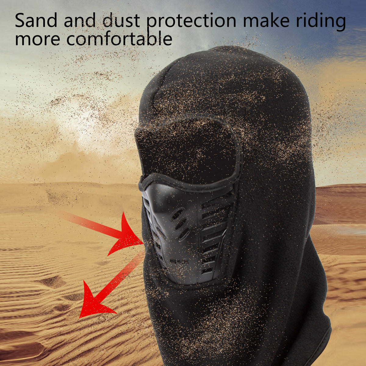 Full Face Ski Mask Balaclava Windproof Fleece Neck Warmer for Cold Weather