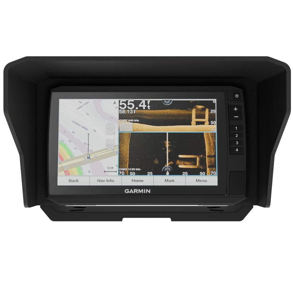 Garmin ECHOMAP UHD2 93sv Screen Visor - Sun Glare Reduction & Waterproof Protection