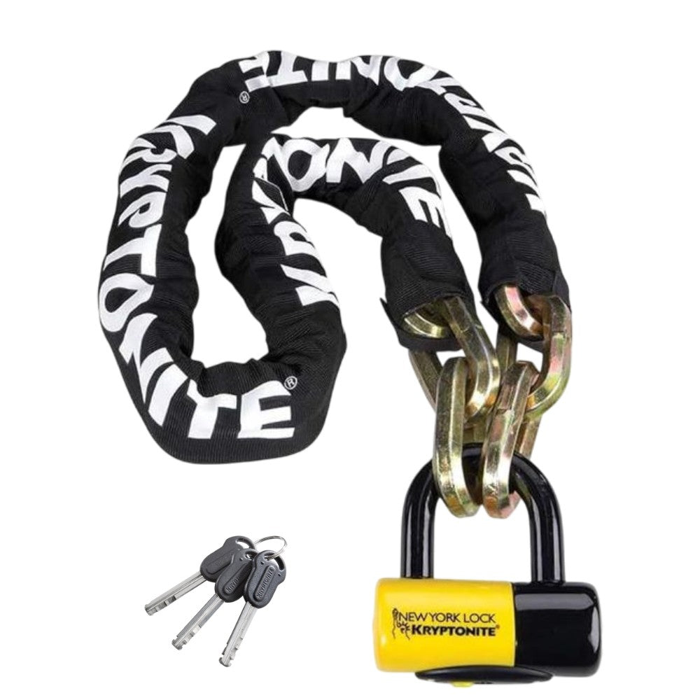 Kryptonite Bicycle Chain Lock with Disc Lock 150cm x 14mm Security