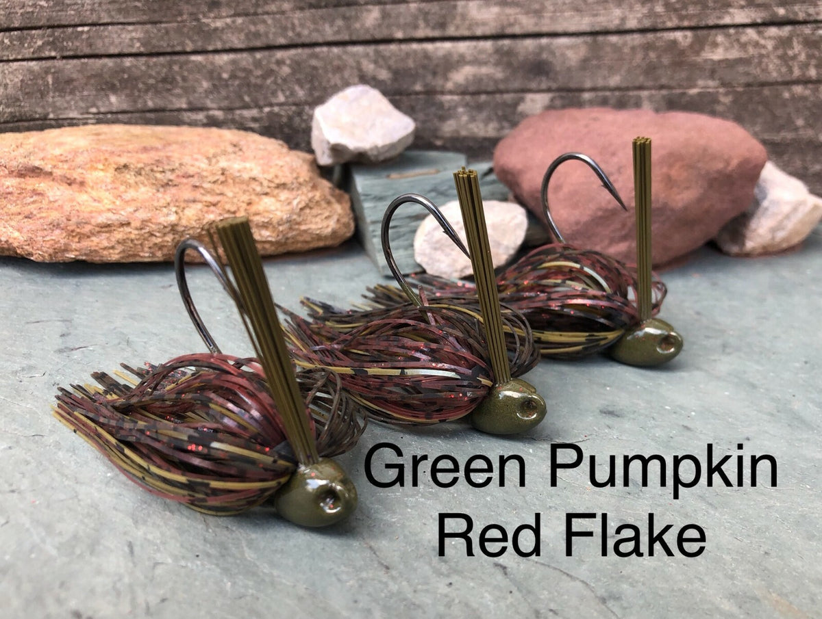 Bass Fishing Jigs Set - Weedless Flipping Jigs for Heavy Cover, Multiple Colors & Weights