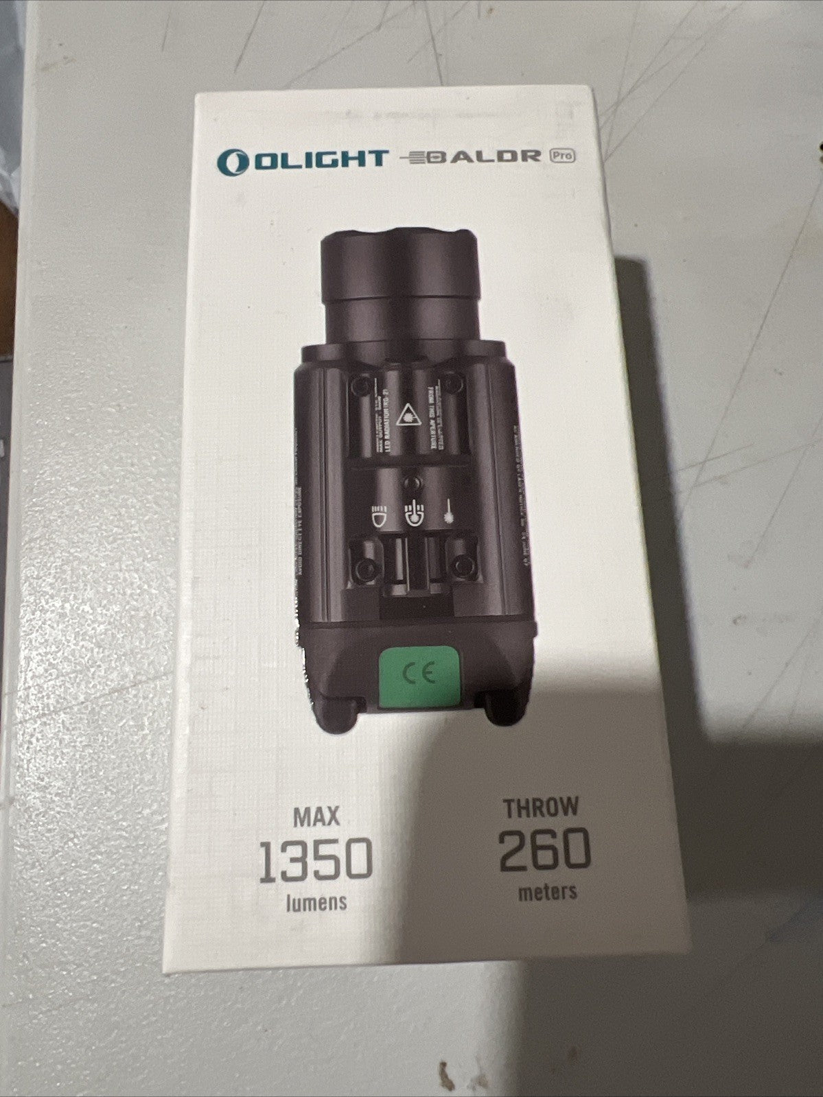 Olight Baldr Pro Tactical Light with Laser 1350 Lumens 260M Throw
