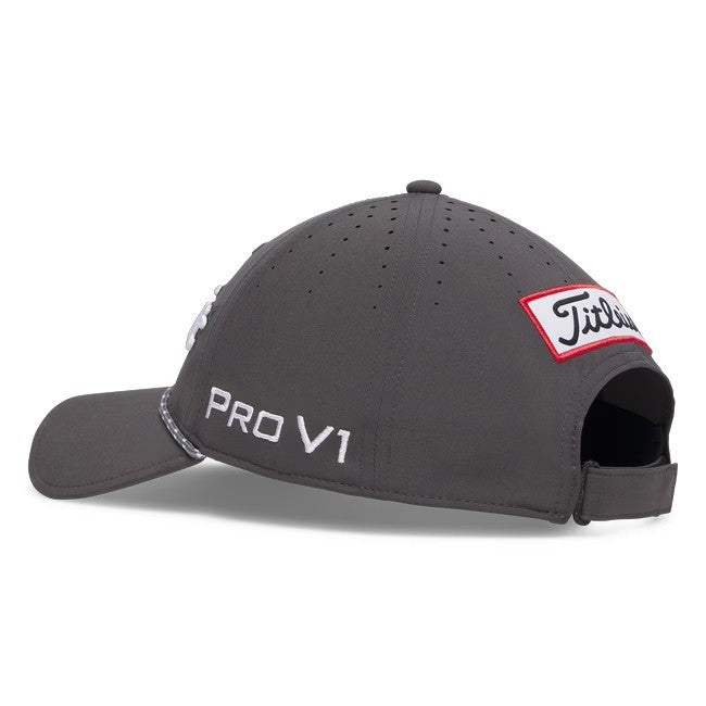 Golf Men's Adjustable Tour Breezer Cap Hat Charcoal White