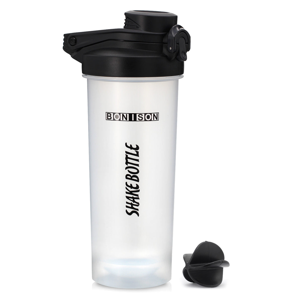 Auto Flip Lid Shaker Bottle for Protein Drinks and Smoothies - 24 oz
