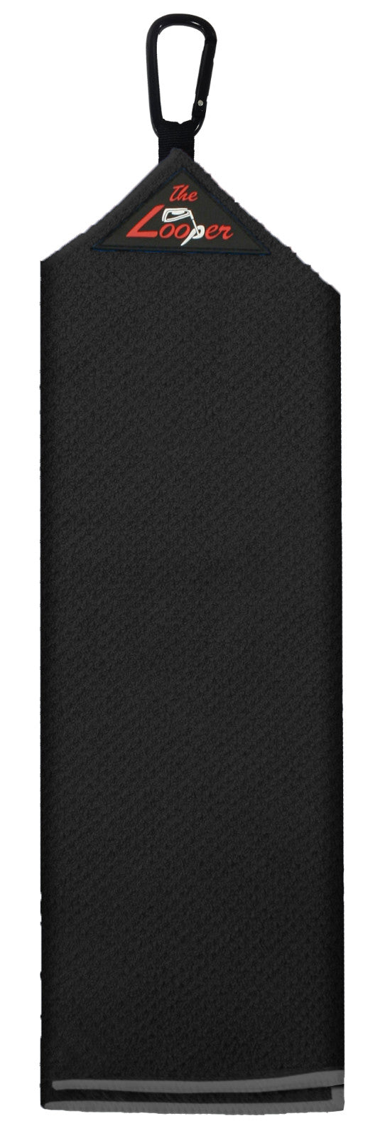 Tri-Fold Microfiber Golf Towel with Carabiner Clip - 420 GSM Absorbent & Soft