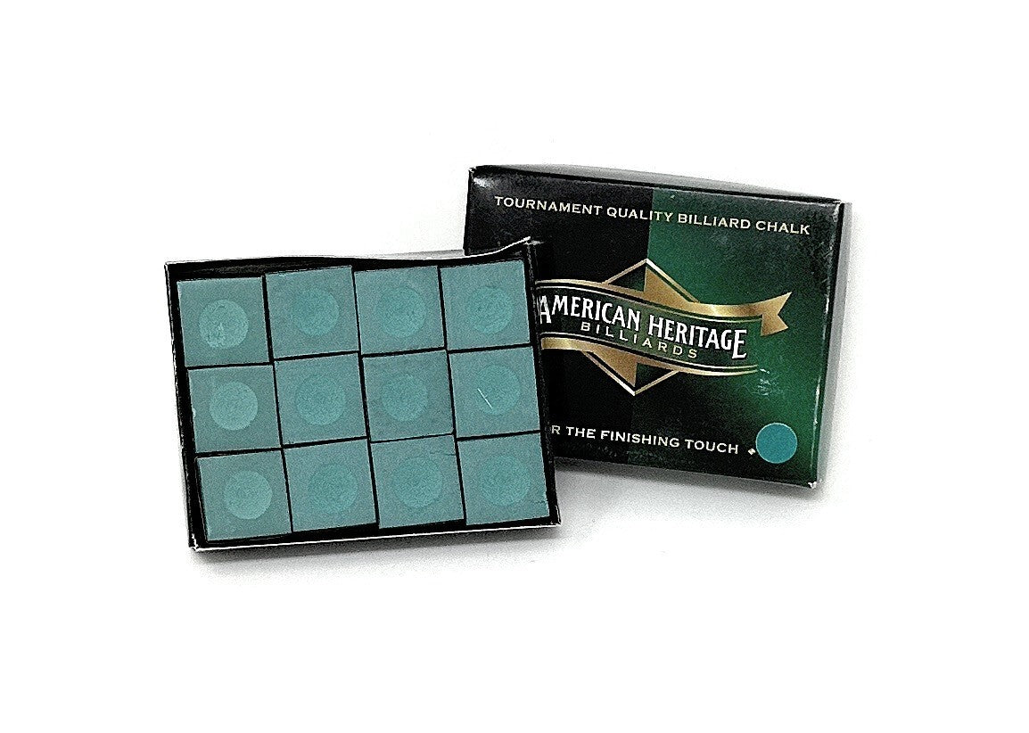 12-Pack Pool Cue Tip Chalk – Tournament-Grade Billiard Chalk for Leather Tips