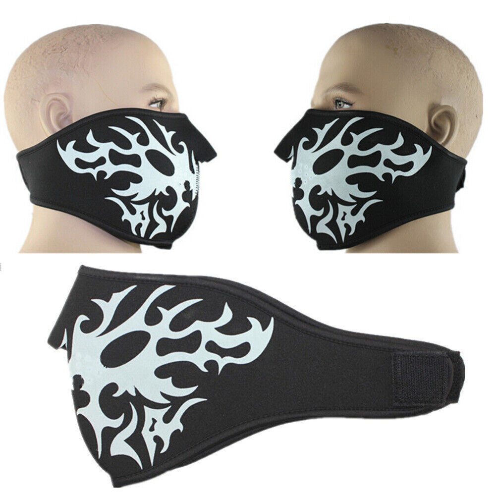Halloween Skeleton Ghost Skull Face Mask Unisex Balaclava for Outdoor & Cosplay