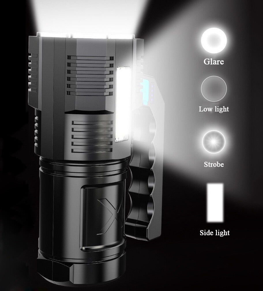 Rechargeable LED Flashlight Handheld Spotlight Waterproof Portable Torch