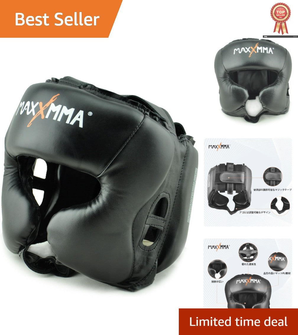 L/XL Boxing Headgear with Adjustable Foam Protection for MMA & Sparring