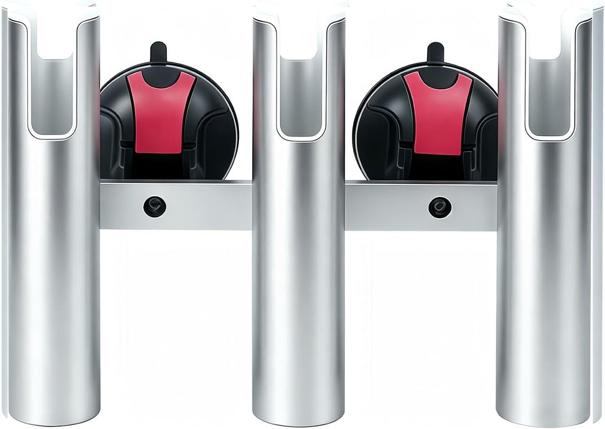 Fishing Rod Holder with Suction Cup Mount for Boat and Truck - Holds 3 Rods