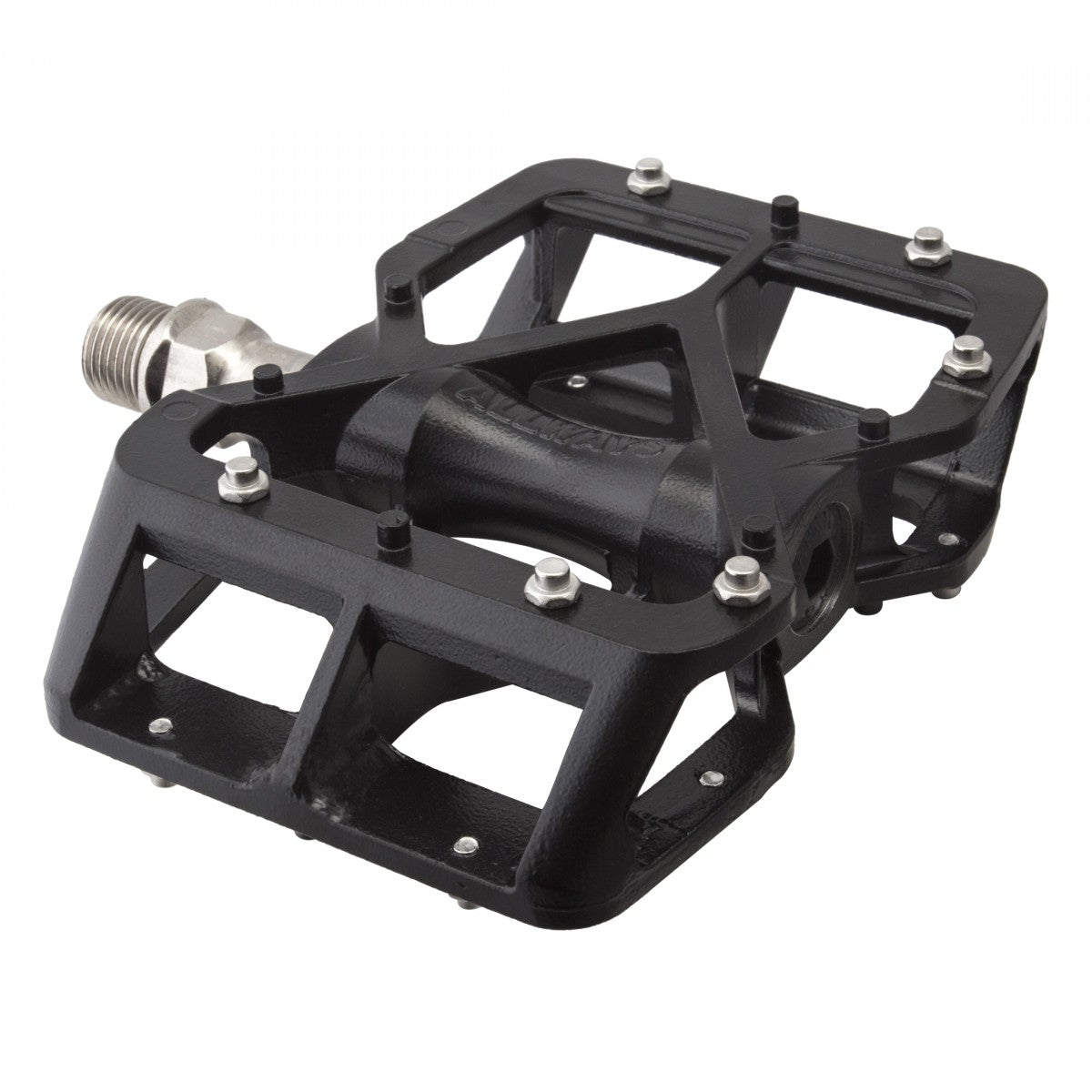 Allways Bike Pedals 9/16 Inch Concave Aluminum Platform with 12 Replaceable Pins