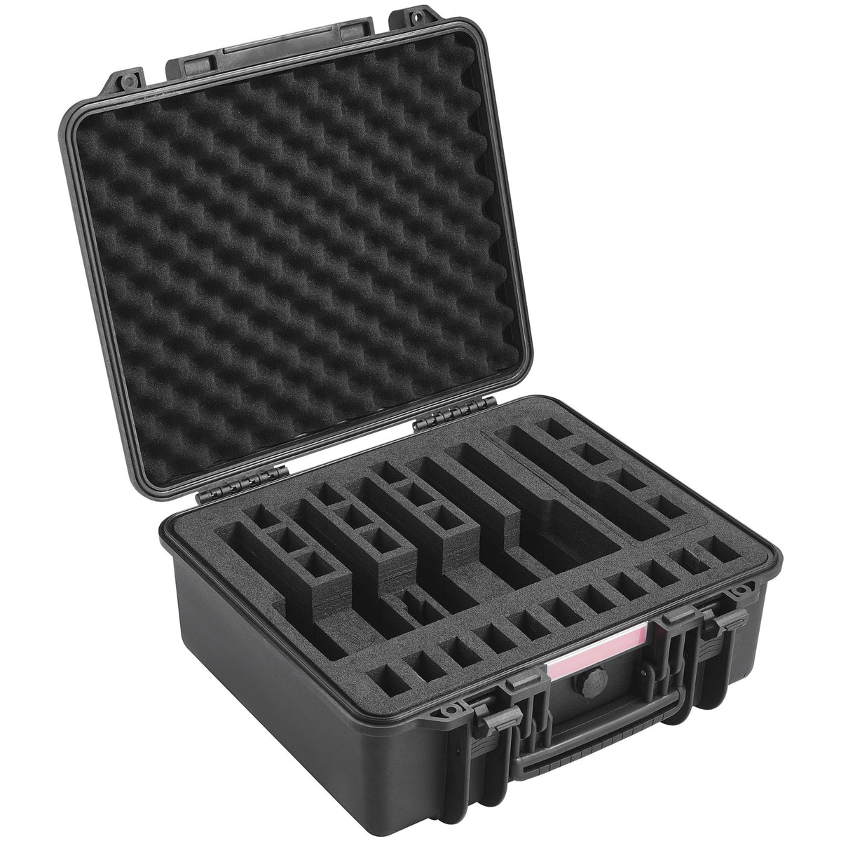 Waterproof Hard Pistol Case for 6 Handguns - Lockable TSA Approved Storage