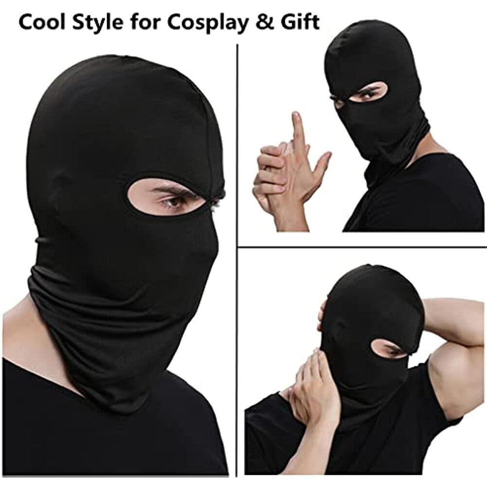 Unisex Full Face Mask with 2 Holes UV Sun Protection Ski Mask for Men Women